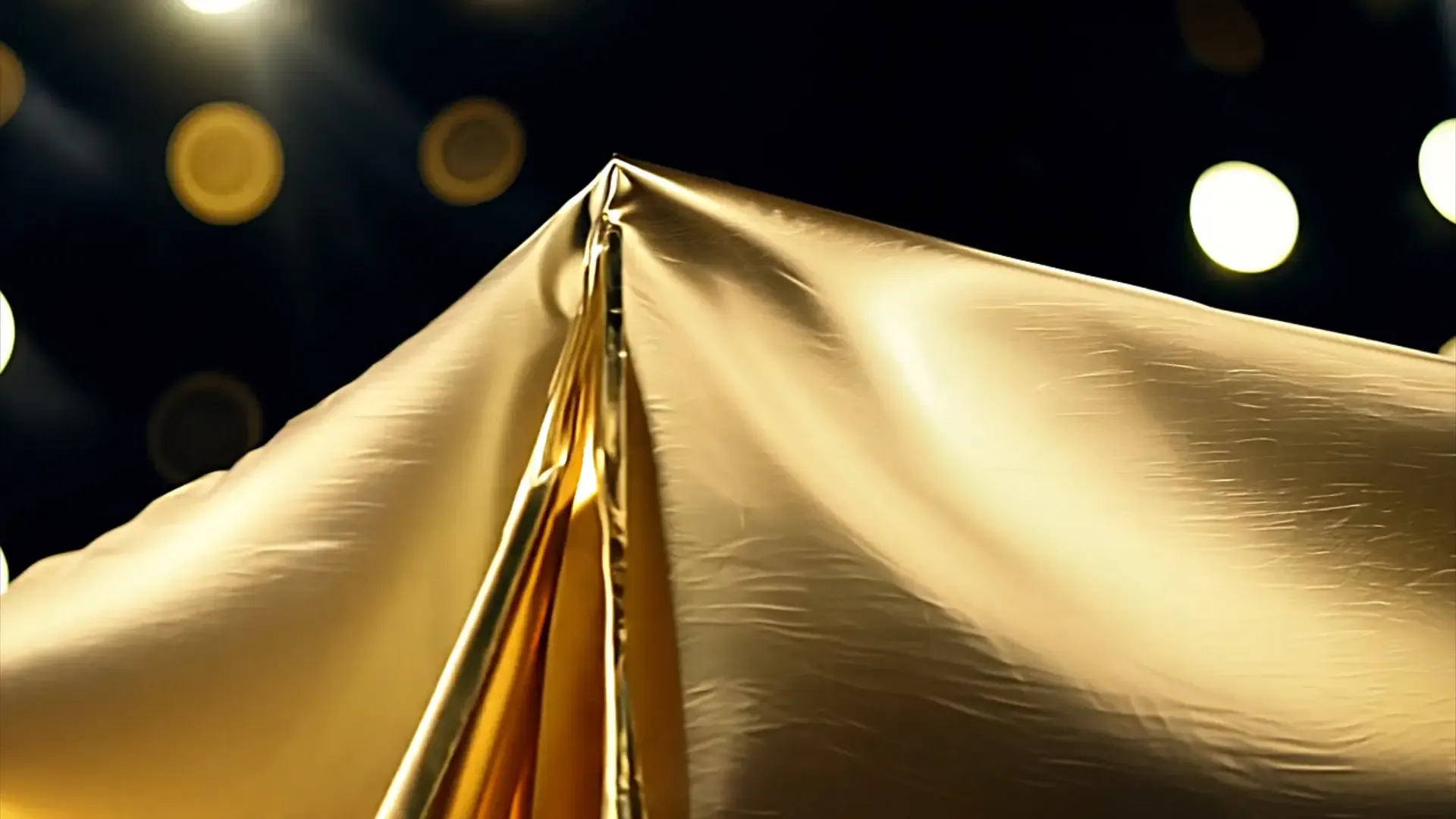 Golden Silk Fabric Background for Award Show Title Animation